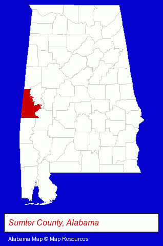 Alabama map, showing the general location of Bank of York