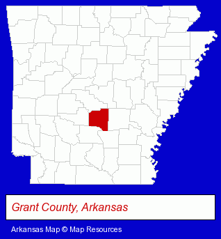 Arkansas map, showing the general location of Peoples Bank