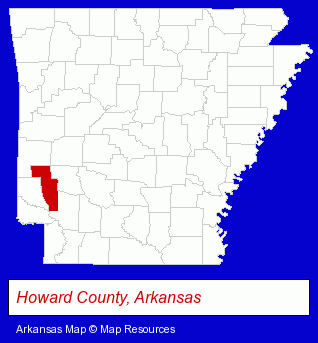 Arkansas map, showing the general location of Southern Belle Inn Inc