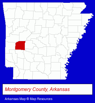 Arkansas map, showing the general location of Yeargan John W Jr Attorney