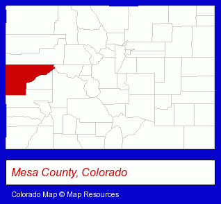 Colorado map, showing the general location of Mor-Storage Sales
