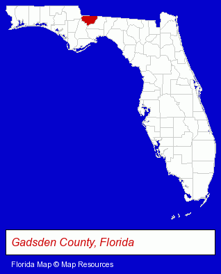 Florida map, showing the general location of Hackney Nursery CO Inc