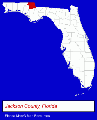 Florida map, showing the general location of Ida J Mc Millan Library