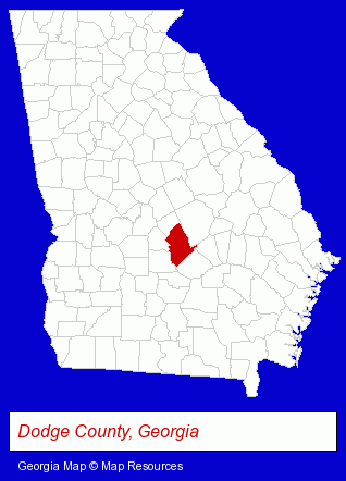 Georgia map, showing the general location of Pine Care Management Inc