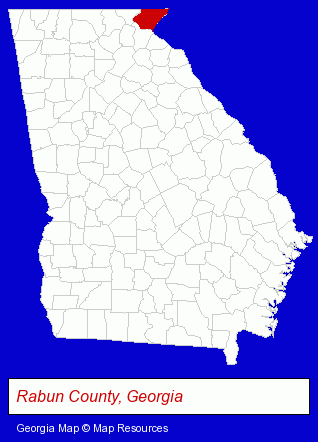Georgia map, showing the general location of Northeast Georgia Heat & Air