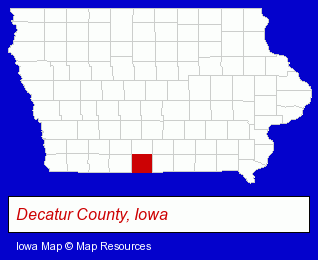 Iowa map, showing the general location of Dane Johnson DO