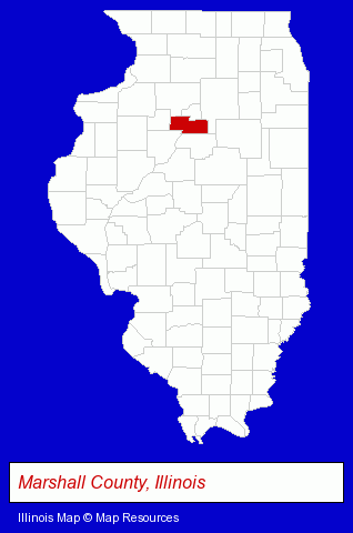 Illinois map, showing the general location of LA Prairie Mutual Insurance Company