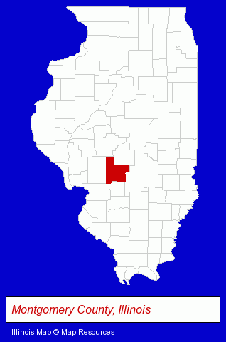 Montgomery County, Illinois locator map