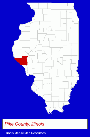 Illinois map, showing the general location of Emrick Insurance