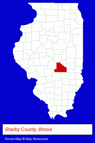 Illinois map, showing the general location of Community Banks Of Shelby County-Herrick Facility