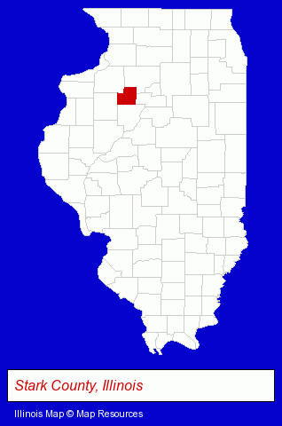 Illinois map, showing the general location of Aldrich Company