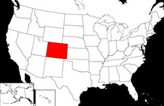 Colorado Locator Map