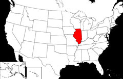 Illinois Locator Map