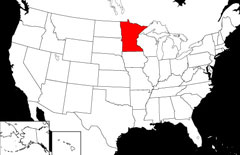 Minnesota Locator Map