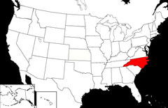 North Carolina Locator Map