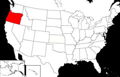 Oregon Locator Map