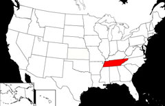 Tennessee Locator Map