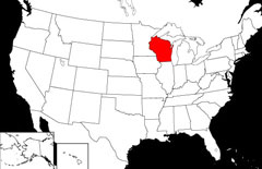 Wisconsin Locator Map