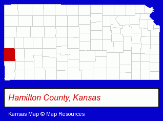 Kansas map, showing the general location of Valley State Bank