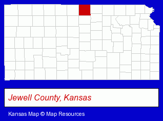 Kansas map, showing the general location of Benoit Everett Angus Farms