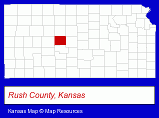 Kansas map, showing the general location of Happy Hollow Designs