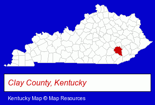 Kentucky map, showing the general location of Model Warehouse