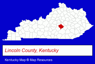 Kentucky map, showing the general location of DECO Art Inc