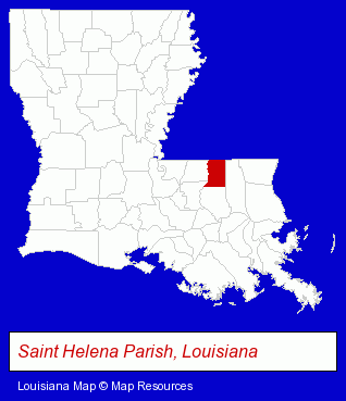 Louisiana map, showing the general location of Sibley & Newell LLC - C Terry Sibley CPA