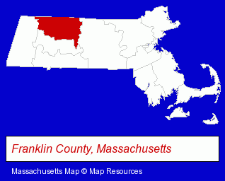 Massachusetts map, showing the general location of Small Corporation