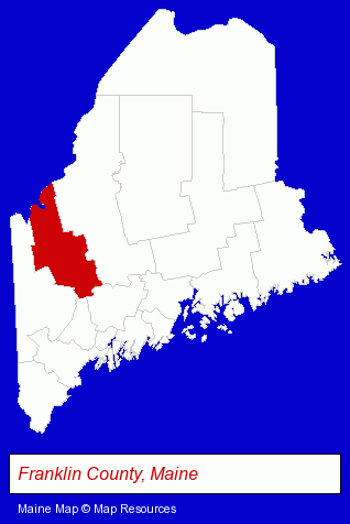 Maine map, showing the general location of Signworks