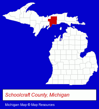 Michigan map, showing the general location of State Savings Bank