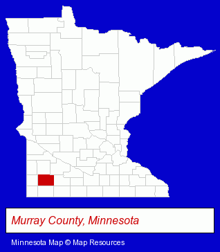 Minnesota map, showing the general location of Shetek Dental Care