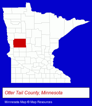 Minnesota map, showing the general location of Morning Son Christian School