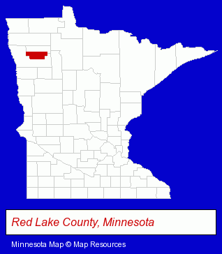 Minnesota map, showing the general location of Unity Insurance & Investments