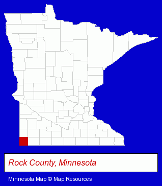 Minnesota map, showing the general location of Buffalo Ridge Insurance