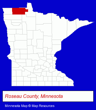 Minnesota map, showing the general location of Marvin Home Center