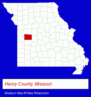 Missouri map, showing the general location of Ryan S Cook CPA