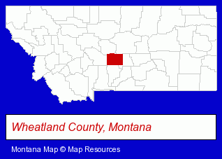 Montana map, showing the general location of Rocky Mountain Cookware