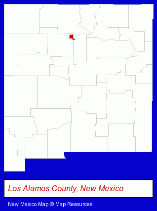 New Mexico map, showing the general location of Title Guaranty & Insurance Company
