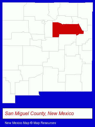 New Mexico map, showing the general location of Douglasfirfloors.com