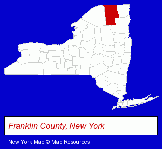 New York map, showing the general location of Red Top Inn LLC