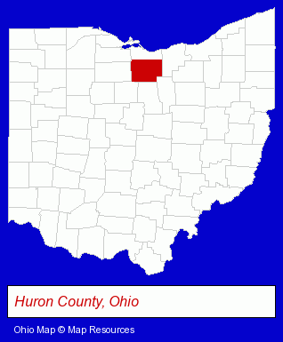 Ohio map, showing the general location of Hasselbach & Paul