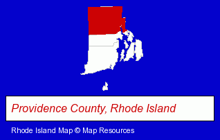 Rhode Island map, showing the general location of Nintai Studios