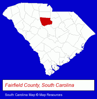 South Carolina map, showing the general location of Hacker Instruments Inc