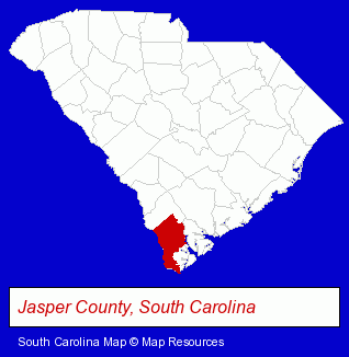South Carolina map, showing the general location of Palmetto Indoor Range