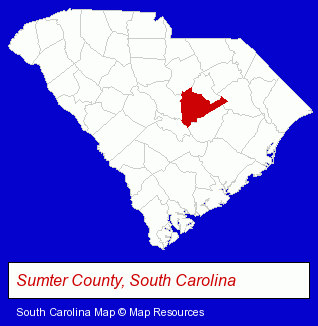 South Carolina map, showing the general location of Eye On Broad - Larry M Scheele OD