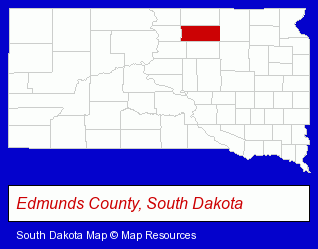 South Dakota map, showing the general location of Beadle Ford Chrysler Dodge Jeep