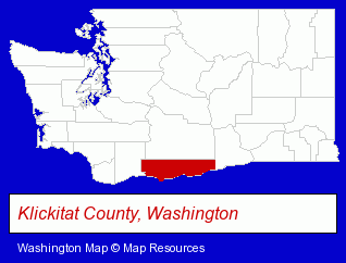 Washington map, showing the general location of Jeff King Photography