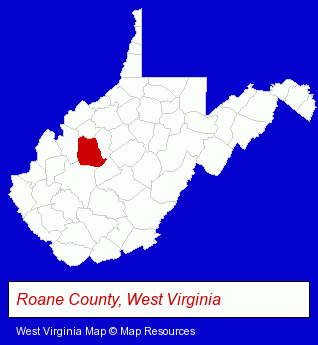 West Virginia map, showing the general location of Staats Pharmacy & Health Care