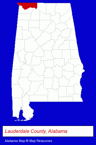 Alabama map, showing the general location of Garrett Chiropractic Clinic - Cary Burnley DC